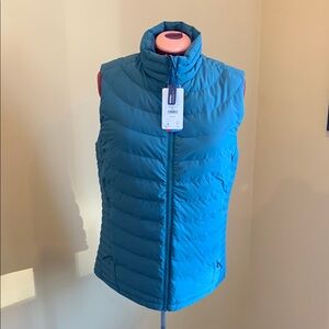 Women's Blue Puffer Vest- Wind River